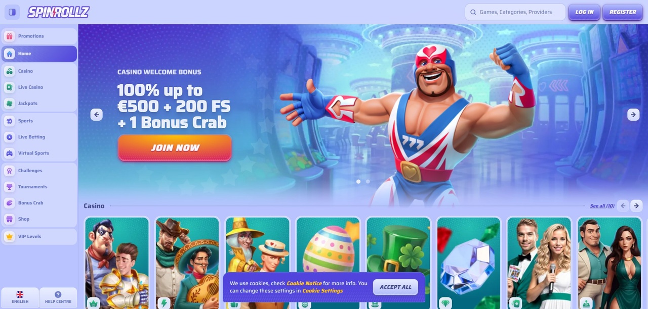 Spinrollz Casino - Recenzja 2026 Casino